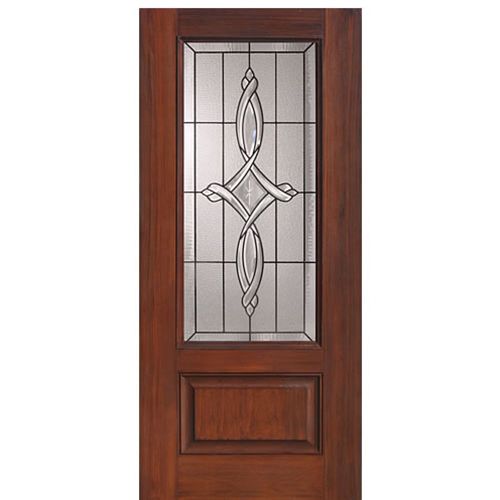 1 Panel 3/4 Lite Marsais Design Fiberglass Entry Door