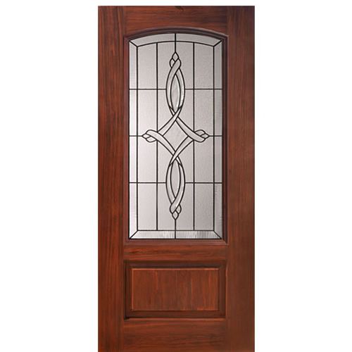 1 Panel Arch Lite Marsais Design Fiberglass Entry Door