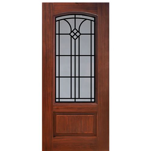 1 Panel Arch Lite Cantania Design Fiberglass Entry Door