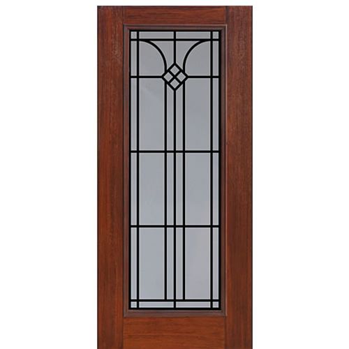 Full Lite Cantania Design Fiberglass Entry Door