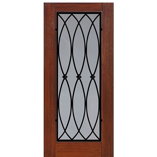 Full Lite La Salle Design Fiberglass Entry Door