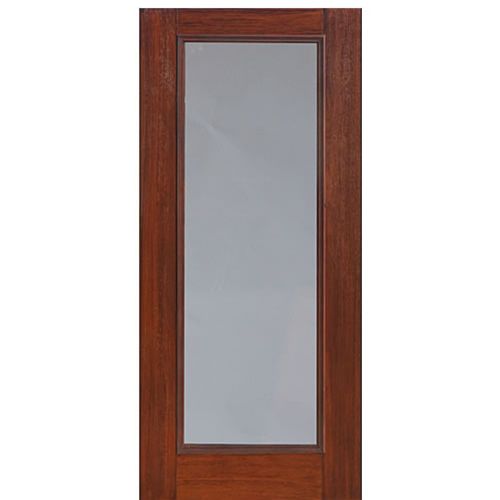 80" Tall Full Lite Fiberglass Exterior Door with Privacy or Clear Glass