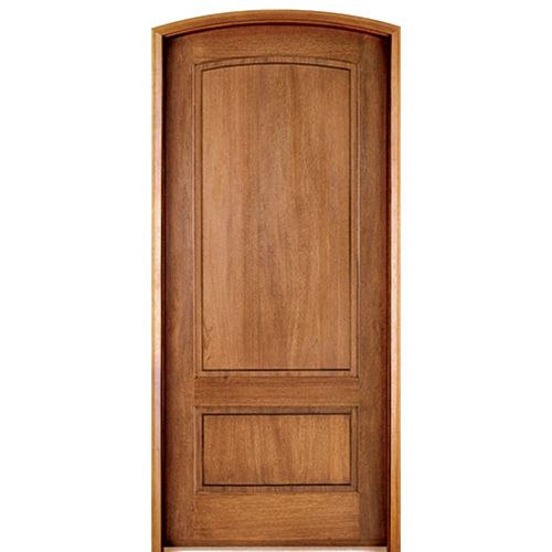 Pre-hung 42"x96" Arch Top Mahogany Trinity Solid Panel Entry Door