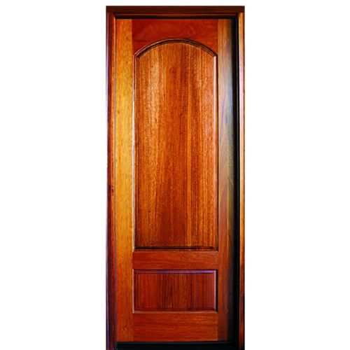 36''x96'' Solid 2-Panel Mahogany Single Entry Door