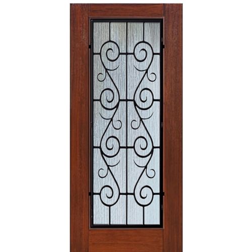 Full Lite St. Charles Design Fiberglass Entry Door