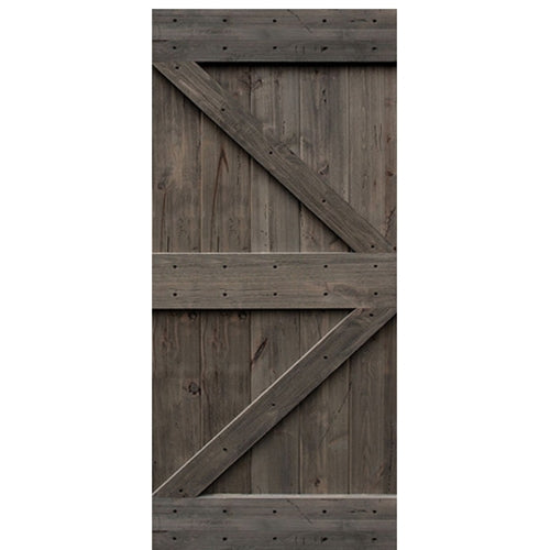 Knotty Alder Double Z Barn Door