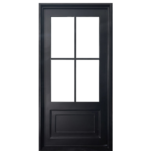 S001 | 4-Lite Steel Entry Door