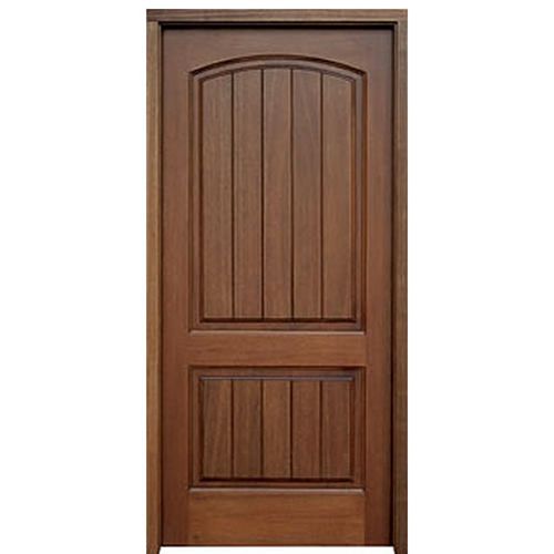 36"x80" Decatur Hendersonville 2-Panel V-Grooved Mahogany Entry Door