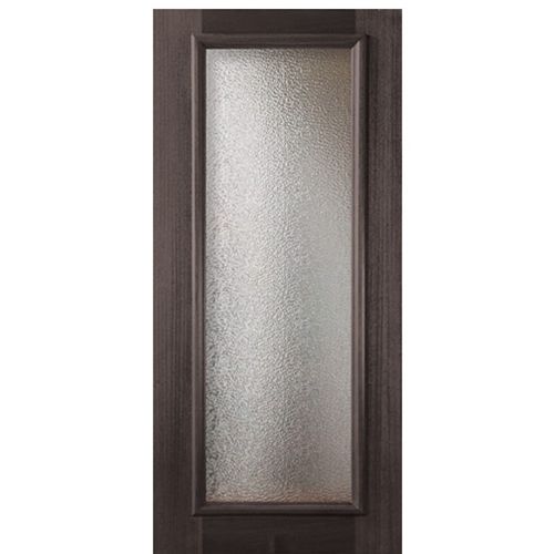 Solid Mahogany Full Lite Glass Entry Door