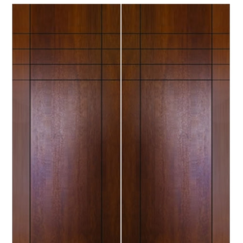 Birch Fleetwood Solid Contemporary Double Barn Door