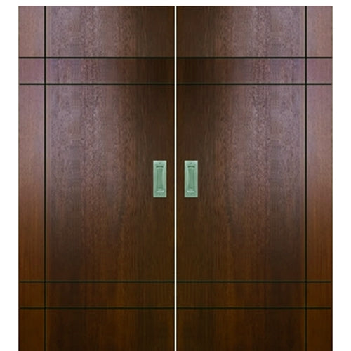 Birch Inglewood Solid Contemporary Double Barn Door