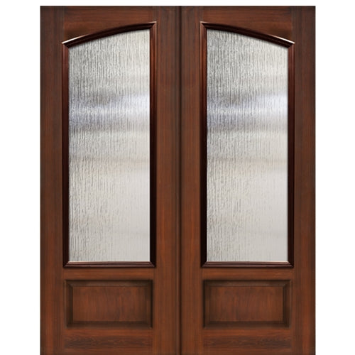 3/4 Arch Lite Fiberglass Double Entry Door