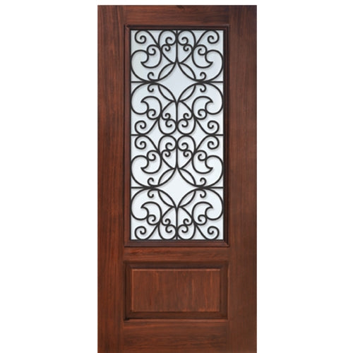 1 Panel 3/4 Lite Florence Design Fiberglass Entry Door