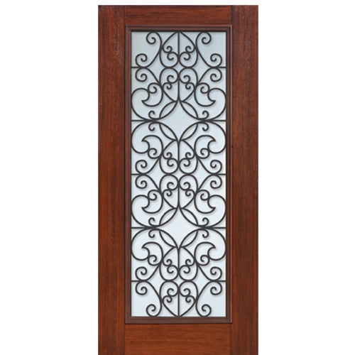 Full Lite Florence Design Fiberglass Entry Door