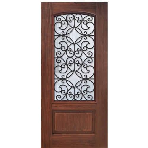 1 Panel Arch Lite Florence Design Fiberglass Entry Door