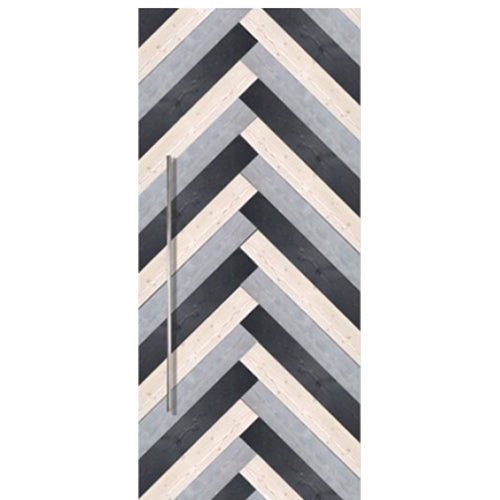 Rustic Farmhouse Barn Door with Chevron Design Pattern