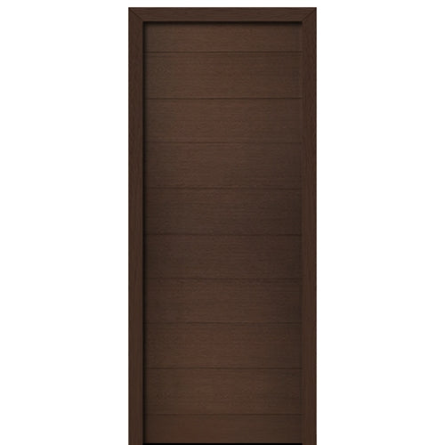 36" X 96" Tall Milan Solid Panel Modern Mahogany Entry Door