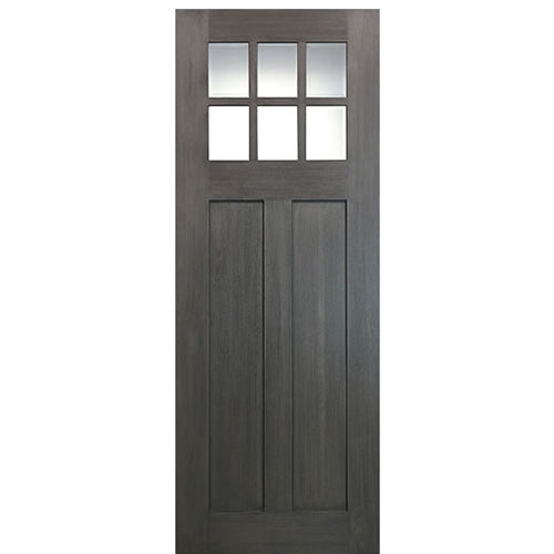 36" x 96" 6-Lite 2 Panel Craftsman True Divided Lite (TDL) Fiberglass Entry Door