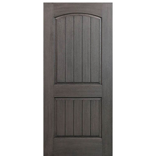 36" x 80" 2-Panel Arch V-Groove Fiberglass Entry Door