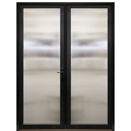 Prehung Narrow Profile 1-Lite Fiberglass Entry Door With Fixed Sidelite And Multi-Point Lock System 