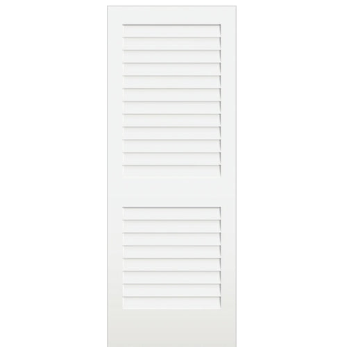 Plantation Louver Shaker Redi-Prime Solid Core Single Door