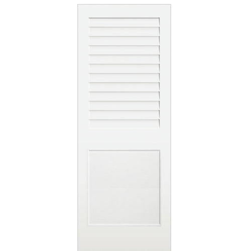 Half Louver Shaker Redi-Prime Solid Core Single Door