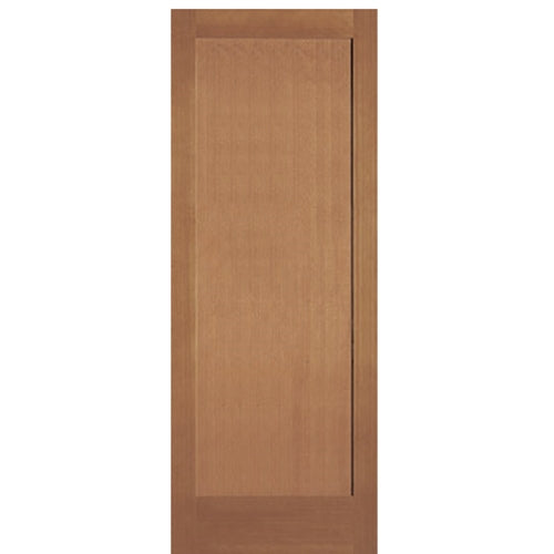 1-Panel Hemlock Fir Solid Wood Interior Door