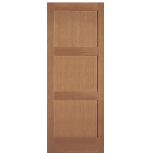 3-Panel Hemlock Fir Solid Core Interior Door