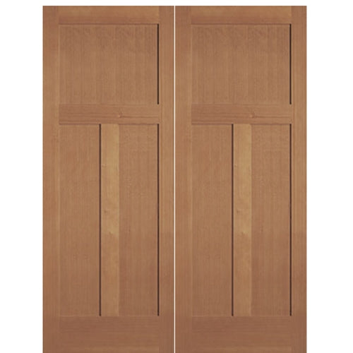 Hemlock Fir Craftsman Style Interior Double Door