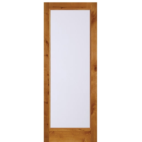 Full Lite Knotty Alder Solid Core Door