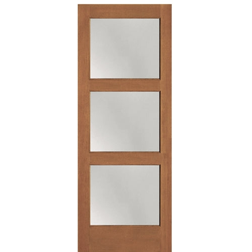 Hemlock Fir 3 Lite Shaker Style Interior Door