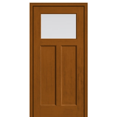 Craftsman Style Fir Grain Fiberglass Door