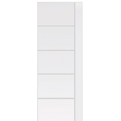 5 Panel Premium Flush Redi-Prime Interior Door with Vertical Groove