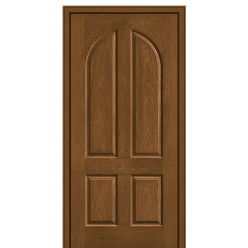 4 Panel Round Top Fiberglass Entry Door 