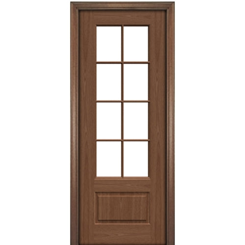 Port Collection Biscayne Mahogany Lite Prehung HVHZ Impact Rated Door