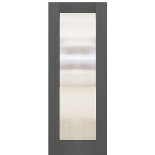 Full Lite Smooth Flush Glazed Fiberglass Door