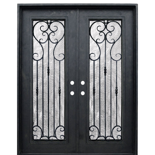 Milan Iron FV 8-0 2D | Full View Decorative Iron Double Door