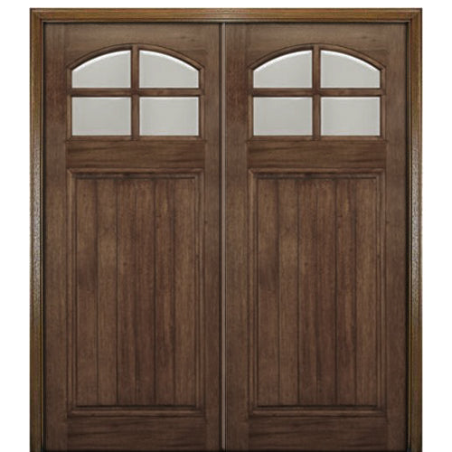 NT - CR004 | 4 Lite Craftsman Style Double Door 6-8-2