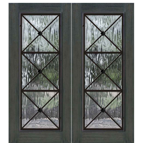 Full Lite Republic-2 | Full Lite Republic Design Fiberglass Double Entry Door