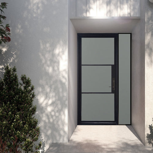 S002 | S002 | 3 Lite Modern Iron Door