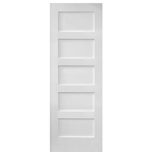 8755 | 5-Panel Shaker Redi-Prime Solid Core Single Door