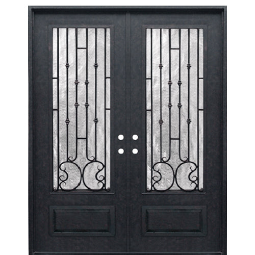 Veneto Iron 3/4 8-0 2D | 3/4 Decorative Iron Double Door