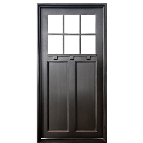 S004 | S004 | 6 Lite Craftsman Iron Door