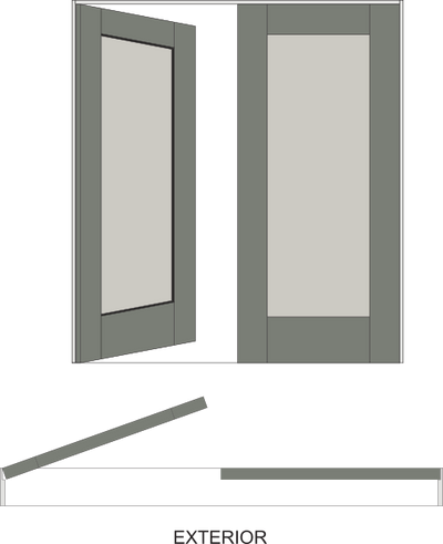 Double Doors Left Inswing