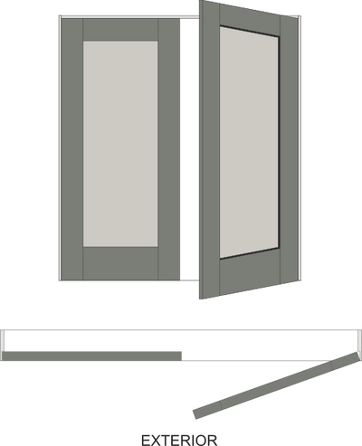 Double Doors Right Outswing