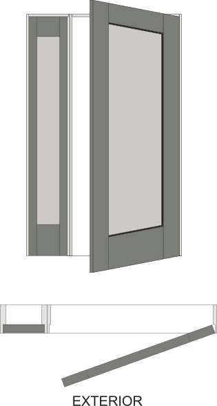 Left Sidelite Right Outswing